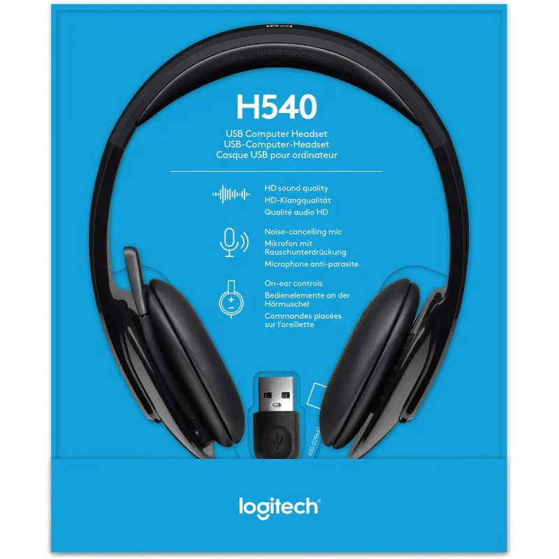 Logitech High-Performance USB Headset H540 For Windows And Mac, Skype Certified - eBuy UAE